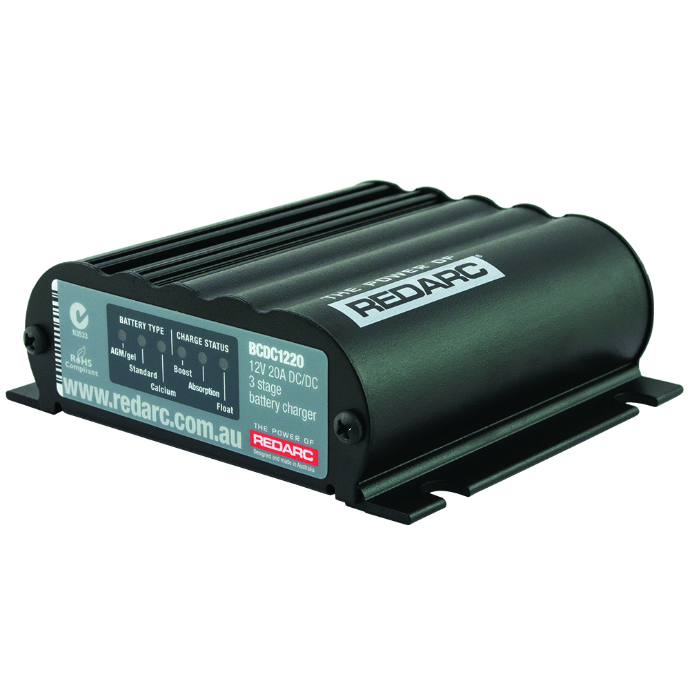 REDARC BCDC1220 DC Battery to Battery Charger 20A (Ignition Controlled) -  Portable Power Technology